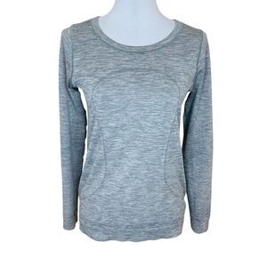 Lululemon Swiftly Tech Long Sleeve T-Shirt Heathered Gray Size 6